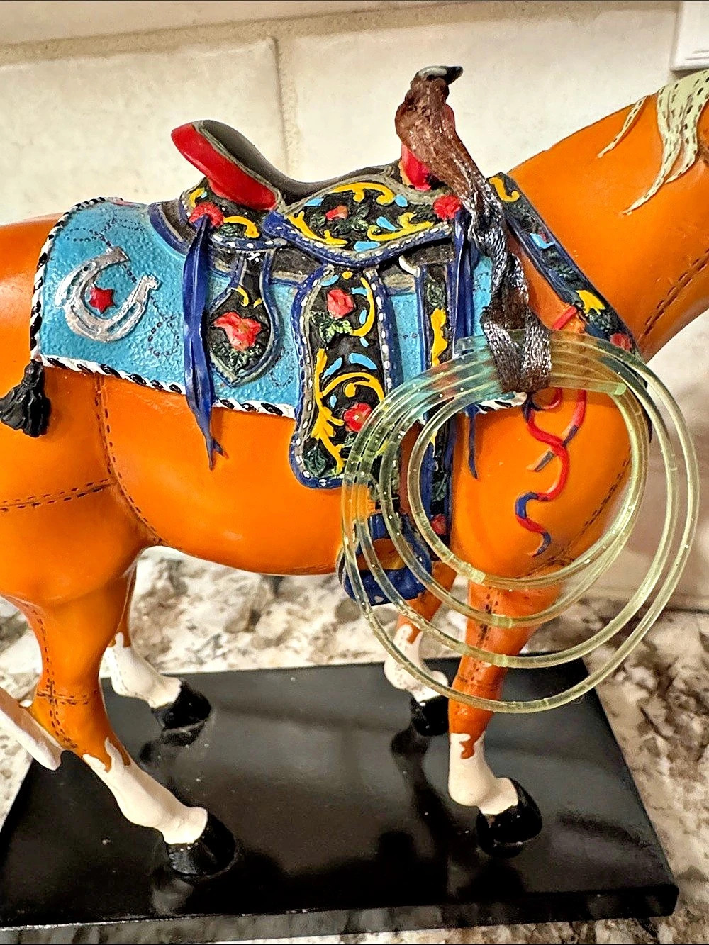 The Trail of Painted Ponies Happy Trails Painted Horse Figurine Decor - Picture 6 of 7